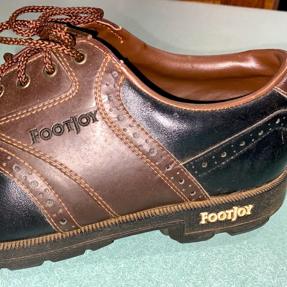 FootJoy 11 1/2 Men's Golfing Oxfords with Soft Spikes - Picture 7 of 9